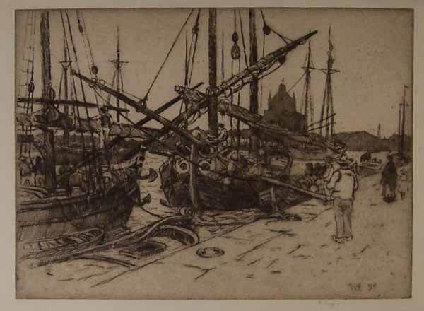 Dalmatian Vessels: Study on the Zattere, Venice